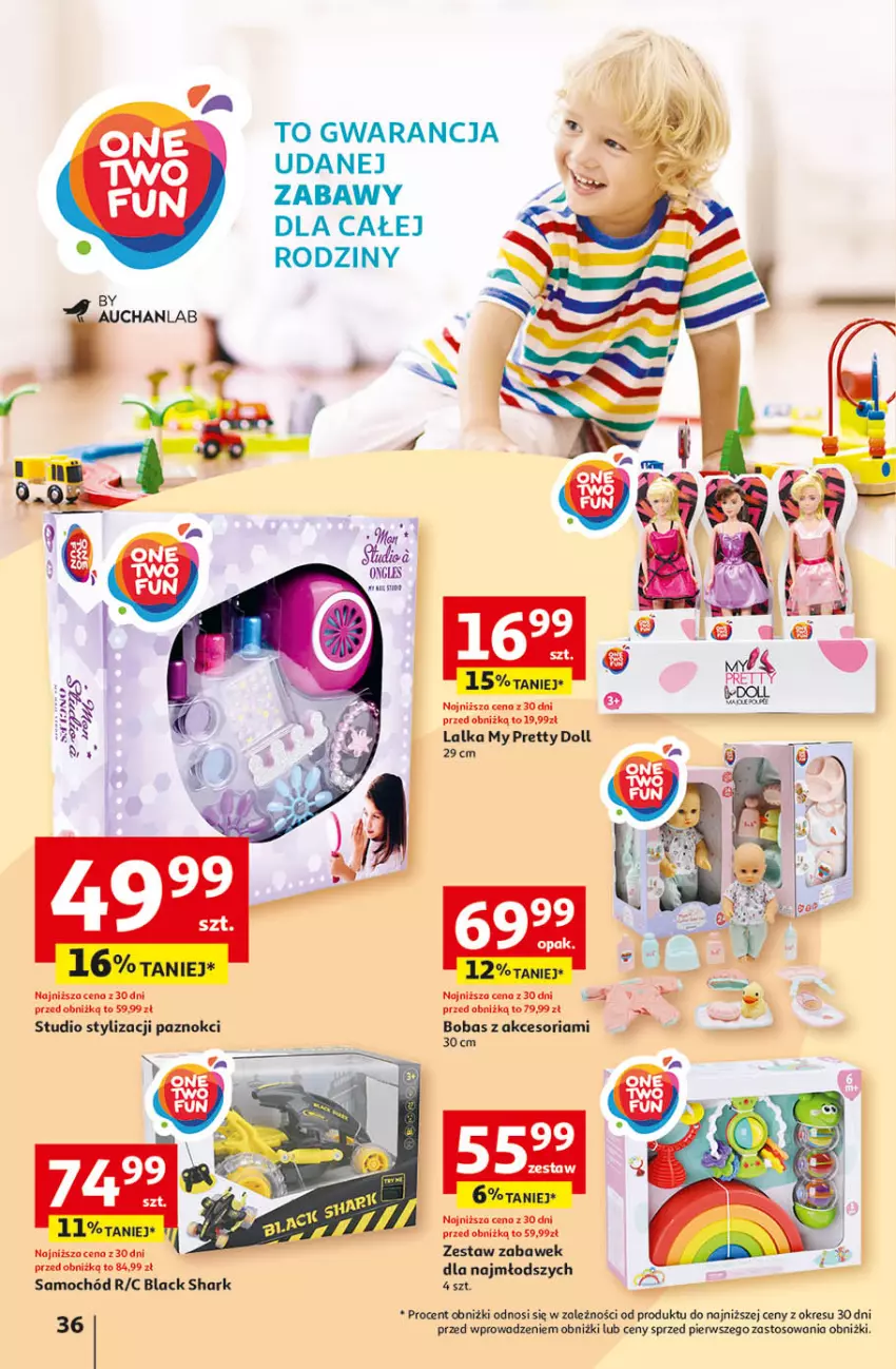 Gazetka promocyjna Auchan - Pewność Niskich Cen Hipermarket - ważna 26.09 do 02.10.2024 - strona 44 - produkty: Lack, Lalka, Samochód