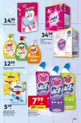 Gazetka promocyjna Auchan - Pewność Niskich Cen Hipermarket - Gazetka - ważna od 02.10 do 02.10.2024 - strona 63 - produkty: Do mycia naczyń, Zawieszka do wc, Proszek do prania