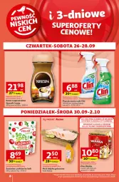Gazetka promocyjna Auchan - Pewność Niskich Cen Hipermarket - Gazetka - ważna od 02.10 do 02.10.2024 - strona 8 - produkty: Piwo, Kawa rozpuszczalna, Sok, Clin, Kawa, Warka, Płyn do mycia