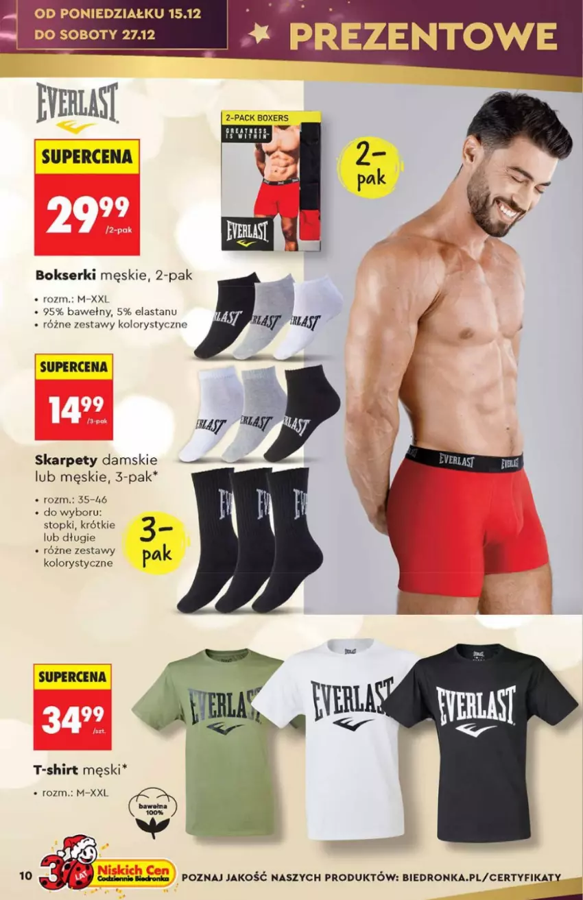 Gazetka promocyjna Biedronka - Hity na Święta - ważna 15.12 do 31.12.2025 - strona 10 - produkty: Bokserki, Karp, Ser, Top