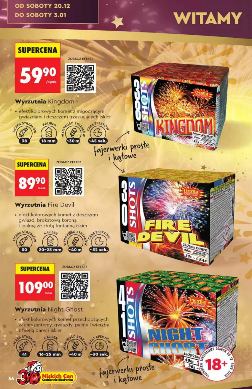 Gazetka promocyjna Biedronka - Hity na Święta - ważna 15.12 do 31.12.2025 - strona 36 - produkty: Gwiazda, Jaja, Wyrzutnia