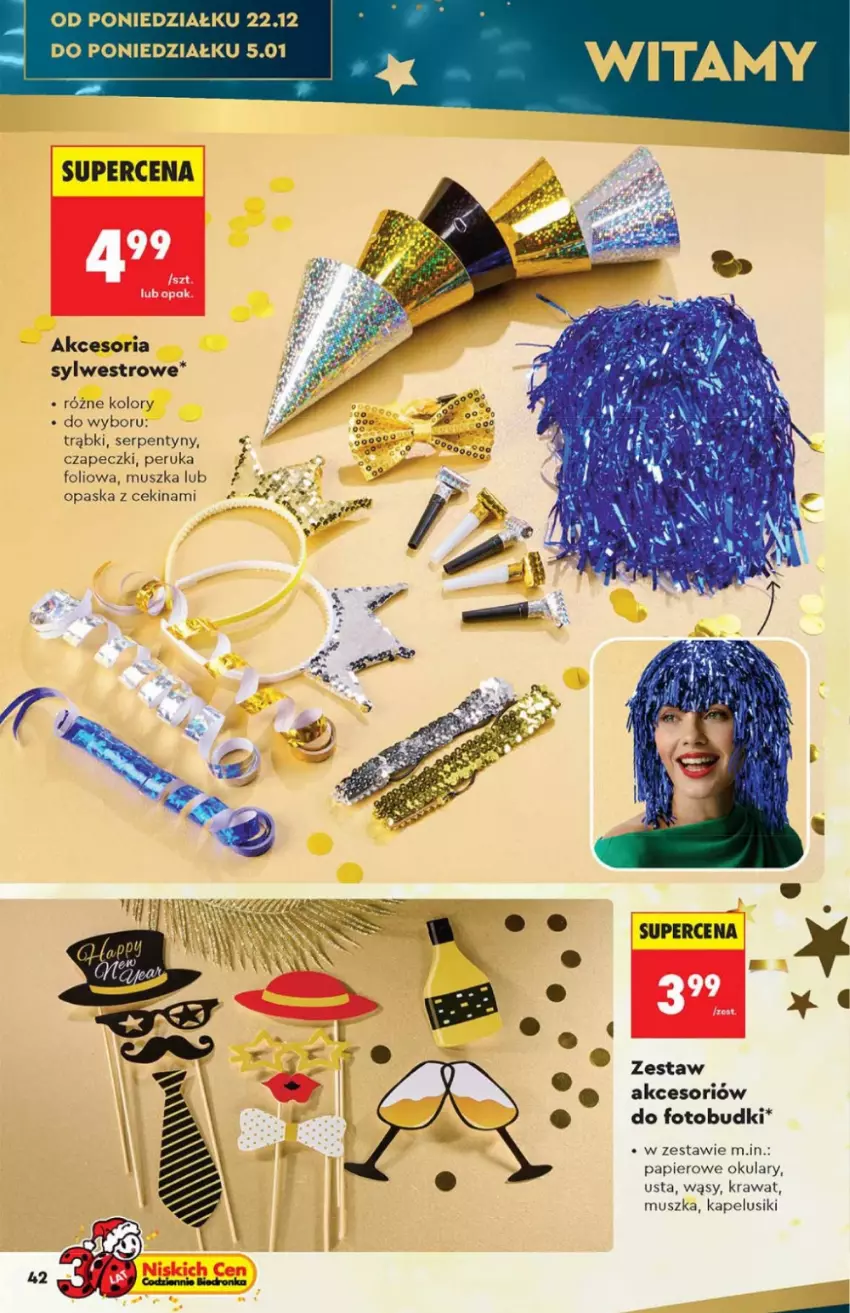 Gazetka promocyjna Biedronka - Hity na Święta - ważna 15.12 do 31.12.2025 - strona 42 - produkty: Mus, Opaska, Papier, Ser