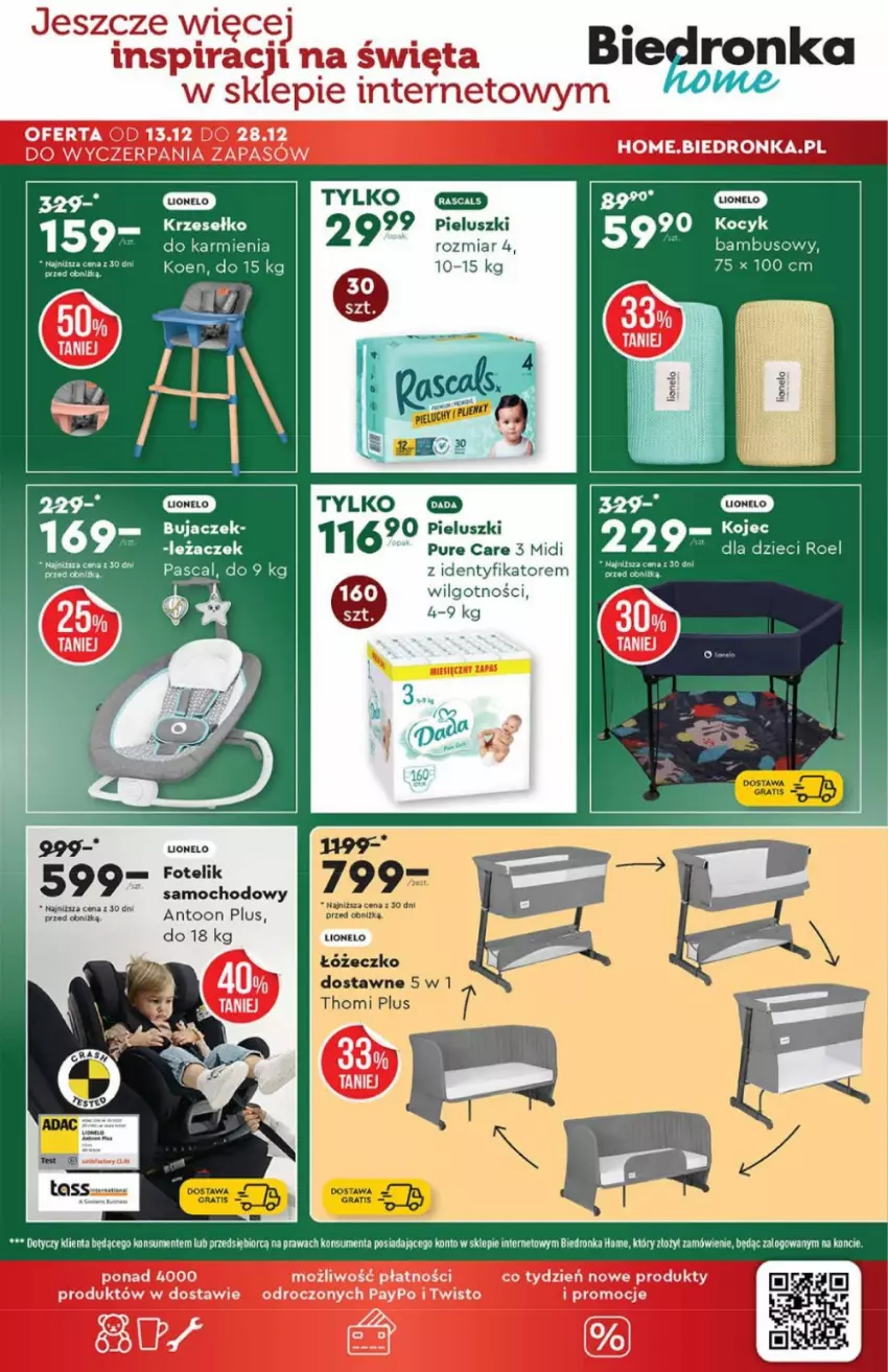 Gazetka promocyjna Biedronka - Hity na Święta - ważna 15.12 do 31.12.2025 - strona 55 - produkty: Bujaczek, Dzieci, Fotel, Fotelik, Karmi, Koc, LG, Lion, Pur