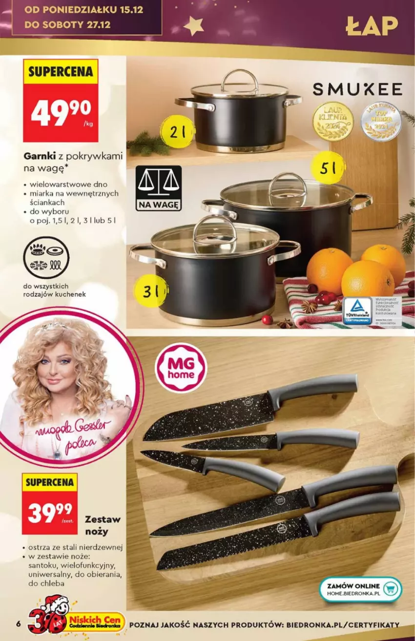 Gazetka promocyjna Biedronka - Hity na Święta - ważna 15.12 do 31.12.2025 - strona 6 - produkty: Miarka, Noż