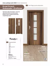 Gazetka promocyjna Castorama - Gazetka - ważna od 31.12 do 31.12.2022 - strona 34 - produkty: Klamka, Ser, Por, Gra, Skrzydło drzwiowe, Panel podłogowy, Drzwi, LG