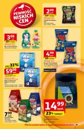 Gazetka promocyjna Auchan - Pewność Niskich Cen Supermarket - Gazetka - ważna od 30.10 do 30.10.2024 - strona 11 - produkty: Mus, Mleko modyfikowane, Cukier, Kawa ziarnista, BoboVita, Kawa, Monster Munch, Cukierki, Herbata, Mleko, BEBILON