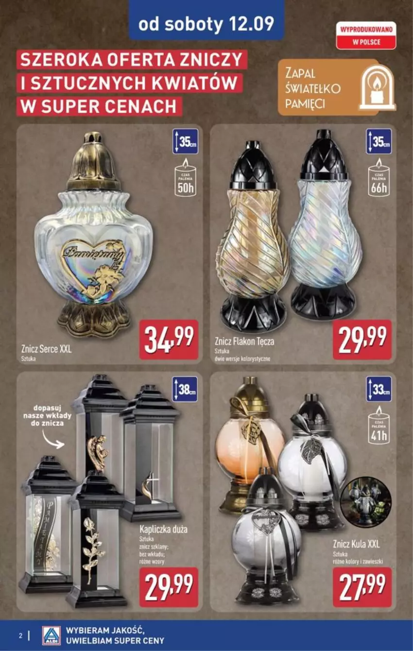Gazetka promocyjna Aldi - Znicze i stroiki - ważna 12.09 do 12.09.2026 - strona 2