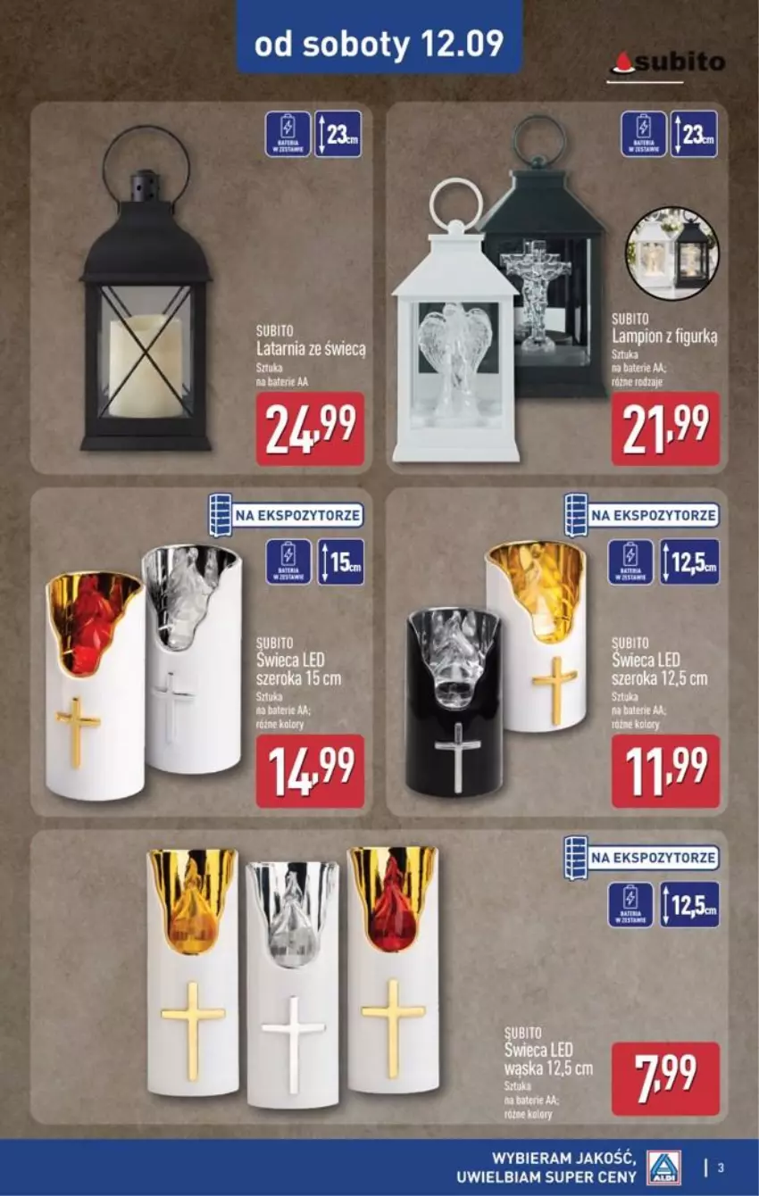 Gazetka promocyjna Aldi - Znicze i stroiki - ważna 12.09 do 12.09.2026 - strona 3 - produkty: Gry, Lampion