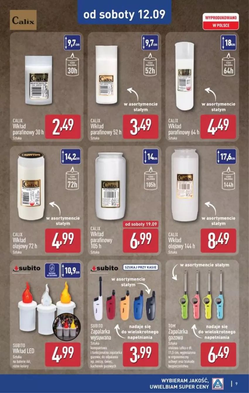 Gazetka promocyjna Aldi - Znicze i stroiki - ważna 12.09 do 12.09.2026 - strona 9