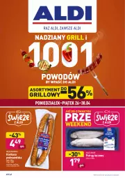 Gazetka promocyjna Aldi - Gazetka - ważna od 30.04 do 30.04.2021 - strona 1 - produkty: Pstrąg tęczowy, Balta Mare, Kiełbasa podwawelska, Wawel, Pstrąg, Grill, Kiełbasa, Mięso wieprzowe, Mięso