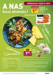 Gazetka promocyjna Aldi - Gazetka - ważna od 30.04 do 30.04.2021 - strona 3 - produkty: Kurczak, Sól, Czosnek, Pomidorki, Ananas, Tera, Sałat, Pieprz, Grill, Mango