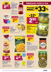 Gazetka promocyjna Aldi - Gazetka - ważna od 30.04 do 30.04.2021 - strona 9 - produkty: Makaron, Dawtona, Sok, Ser, Ryż, Rum, Gin, Ogórki konserwowe, Tera, Buraki, King’s Crown, Frytki, Imbir, Fa