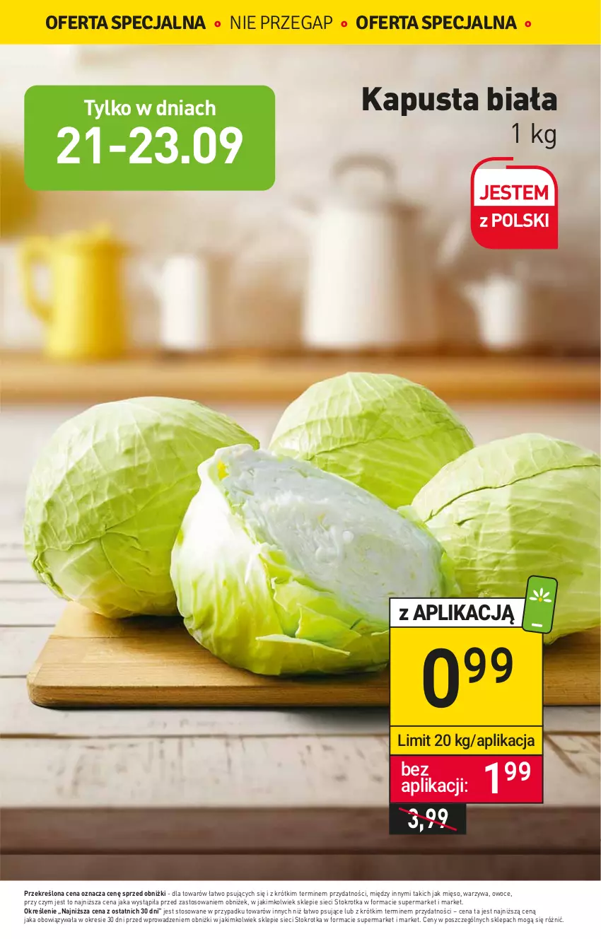 Gazetka promocyjna Stokrotka - Supermarket - ważna 21.09 do 27.09.2023 - strona 4 - produkty: Mięso, Owoce, Warzywa