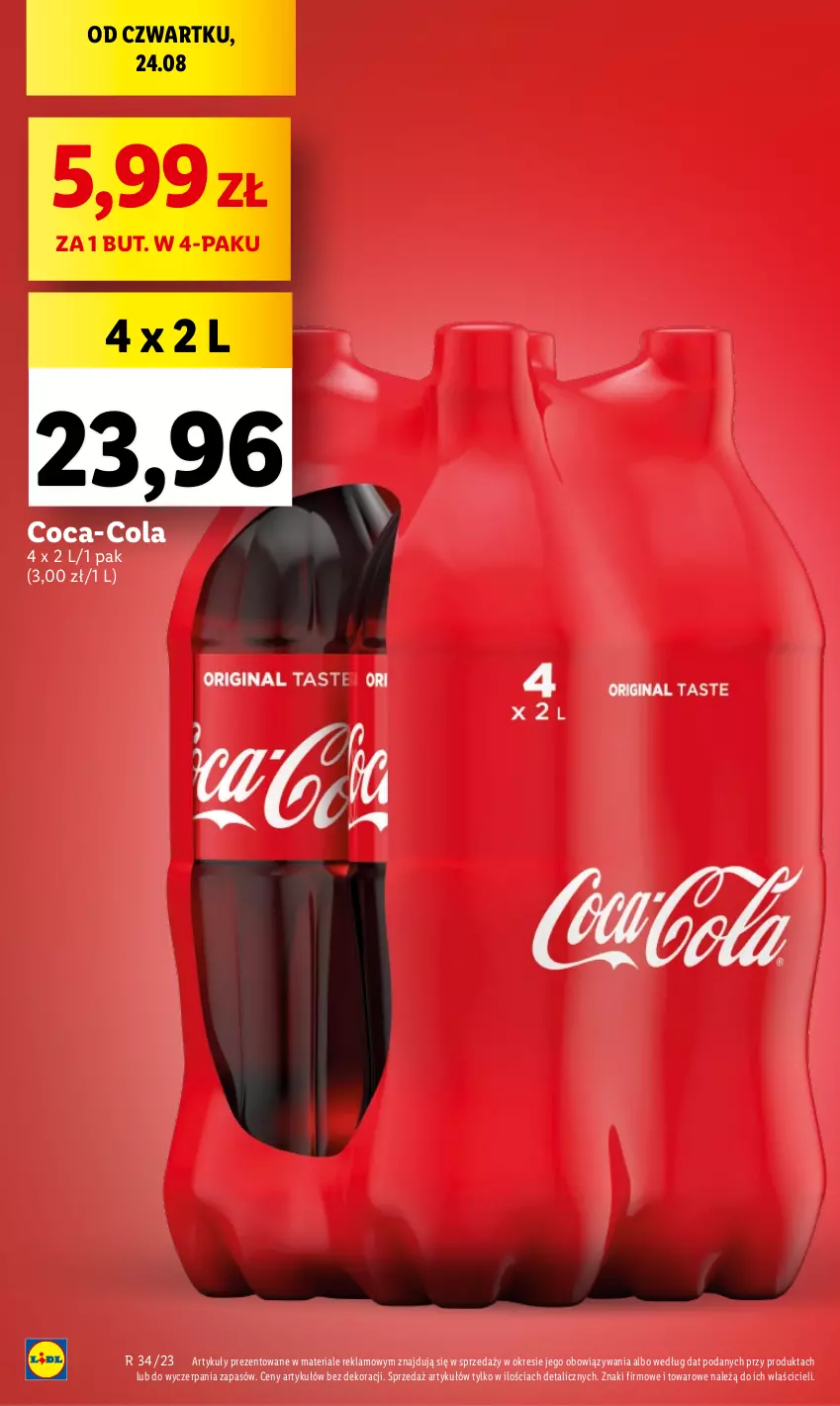 Gazetka promocyjna Lidl - GAZETKA - ważna 24.08 do 27.08.2023 - strona 10 - produkty: Coca-Cola