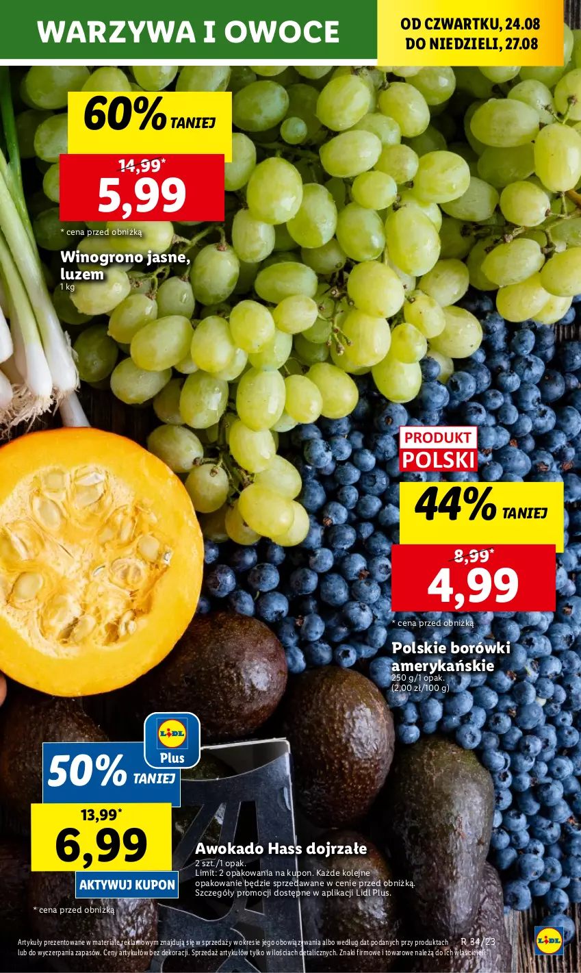 Gazetka promocyjna Lidl - GAZETKA - ważna 24.08 do 27.08.2023 - strona 25 - produkty: Olej, Owoce, Warzywa, Warzywa i owoce, Wino