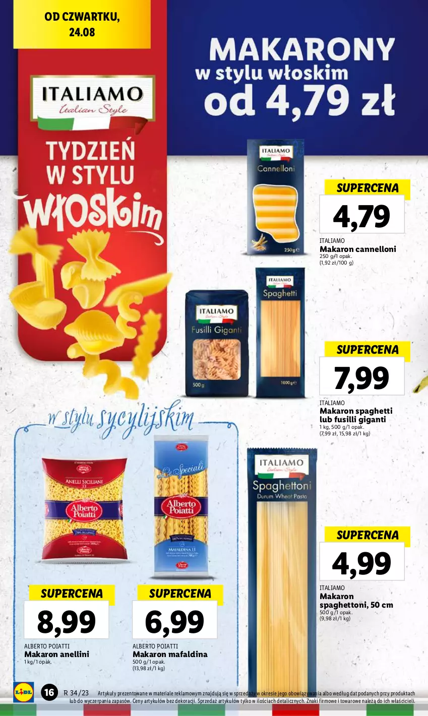 Gazetka promocyjna Lidl - GAZETKA - ważna 24.08 do 27.08.2023 - strona 34 - produkty: Fa, Makaron, Spaghetti