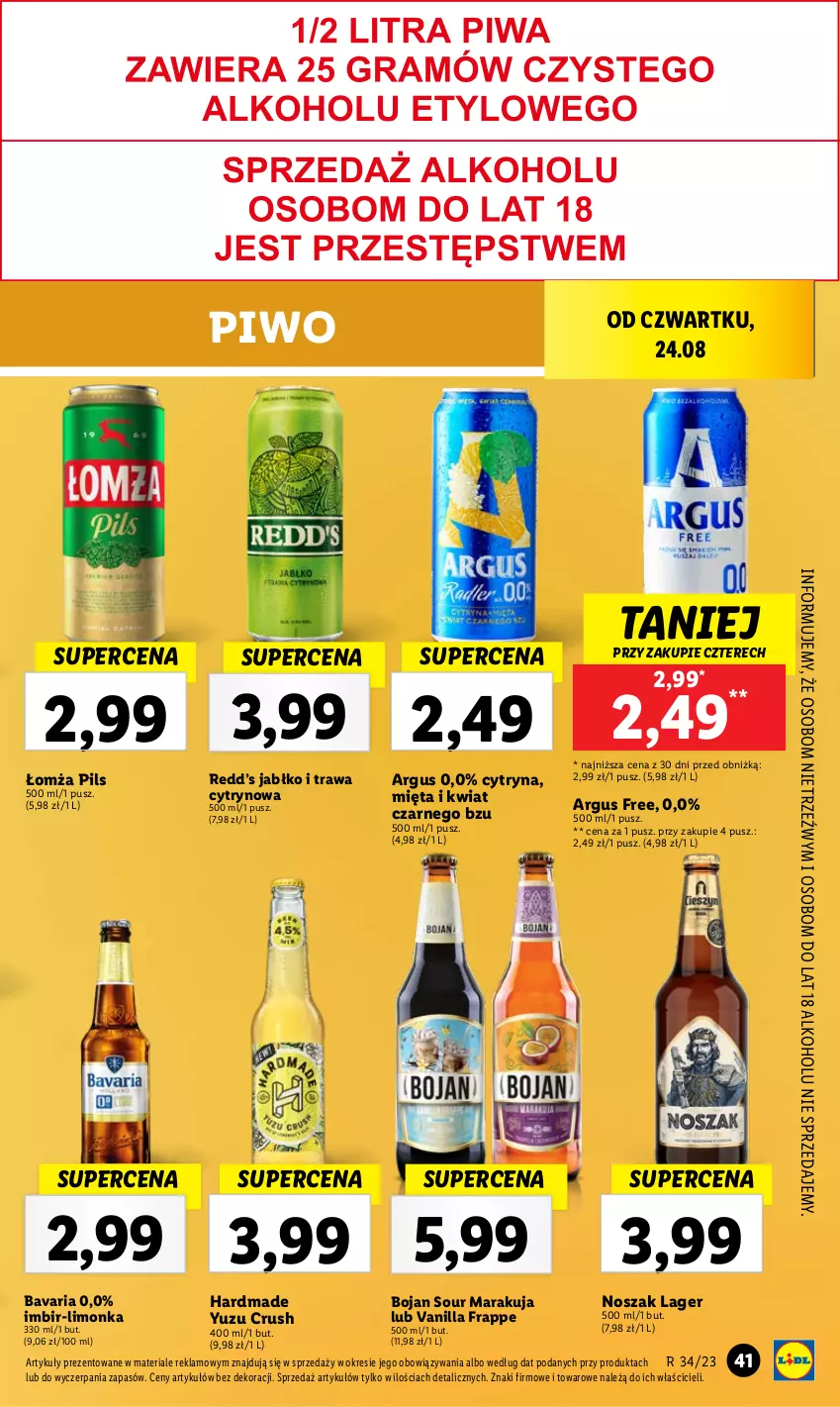 Gazetka promocyjna Lidl - GAZETKA - ważna 24.08 do 27.08.2023 - strona 59 - produkty: Imbir, Limonka, Mięta, Piwo