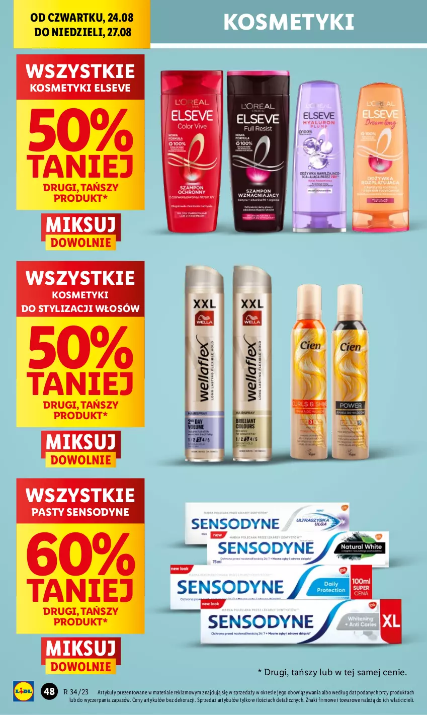 Gazetka promocyjna Lidl - GAZETKA - ważna 24.08 do 27.08.2023 - strona 66 - produkty: Elseve, Sensodyne