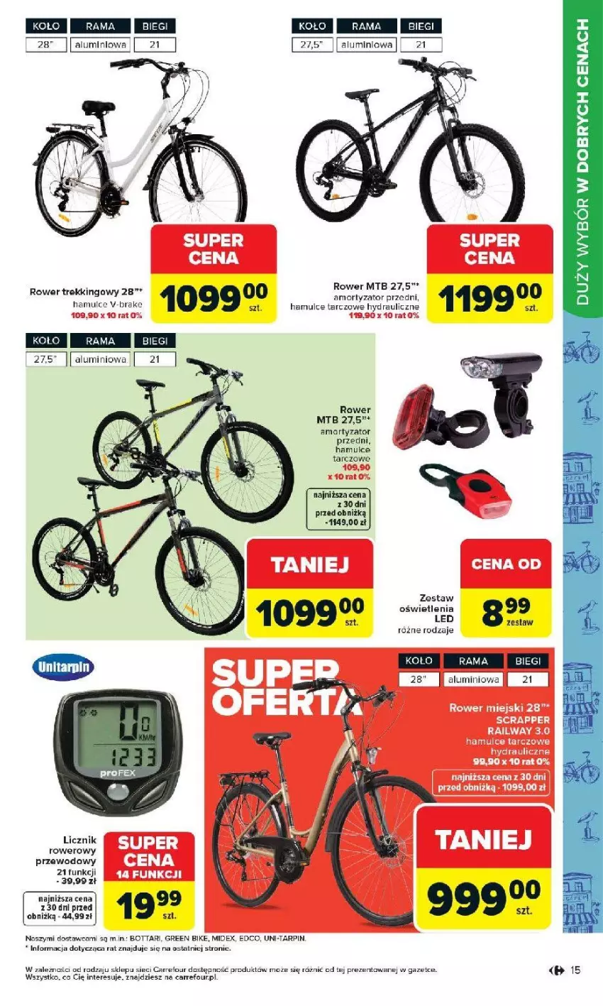 Gazetka promocyjna Carrefour - Gazetka Łap super okazje od poniedziałku! - ważna 27.04 do 09.05.2026 - strona 15 - produkty: Fa, Rower