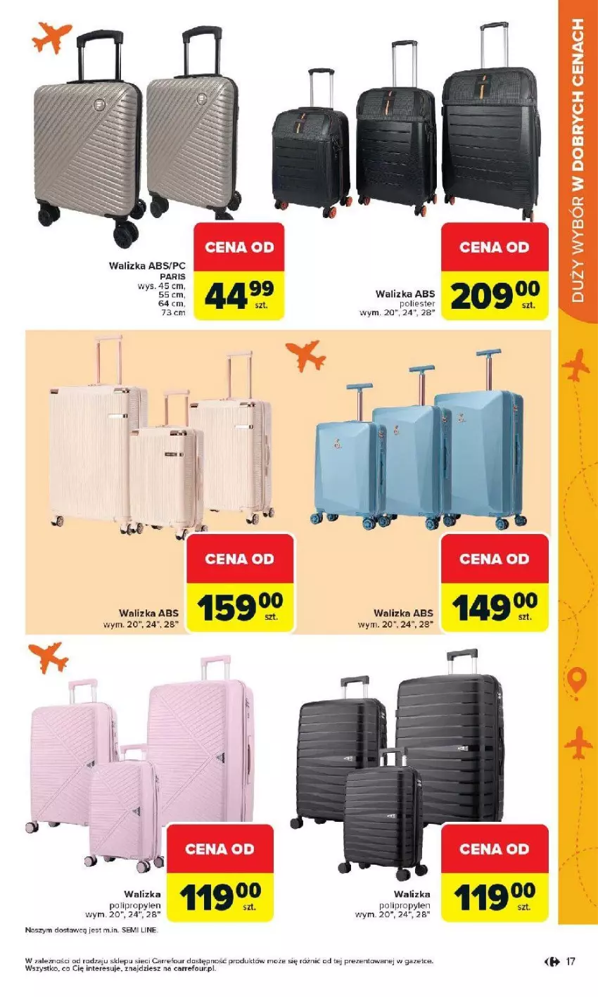 Gazetka promocyjna Carrefour - Gazetka Łap super okazje od poniedziałku! - ważna 27.04 do 09.05.2026 - strona 17 - produkty: Walizka
