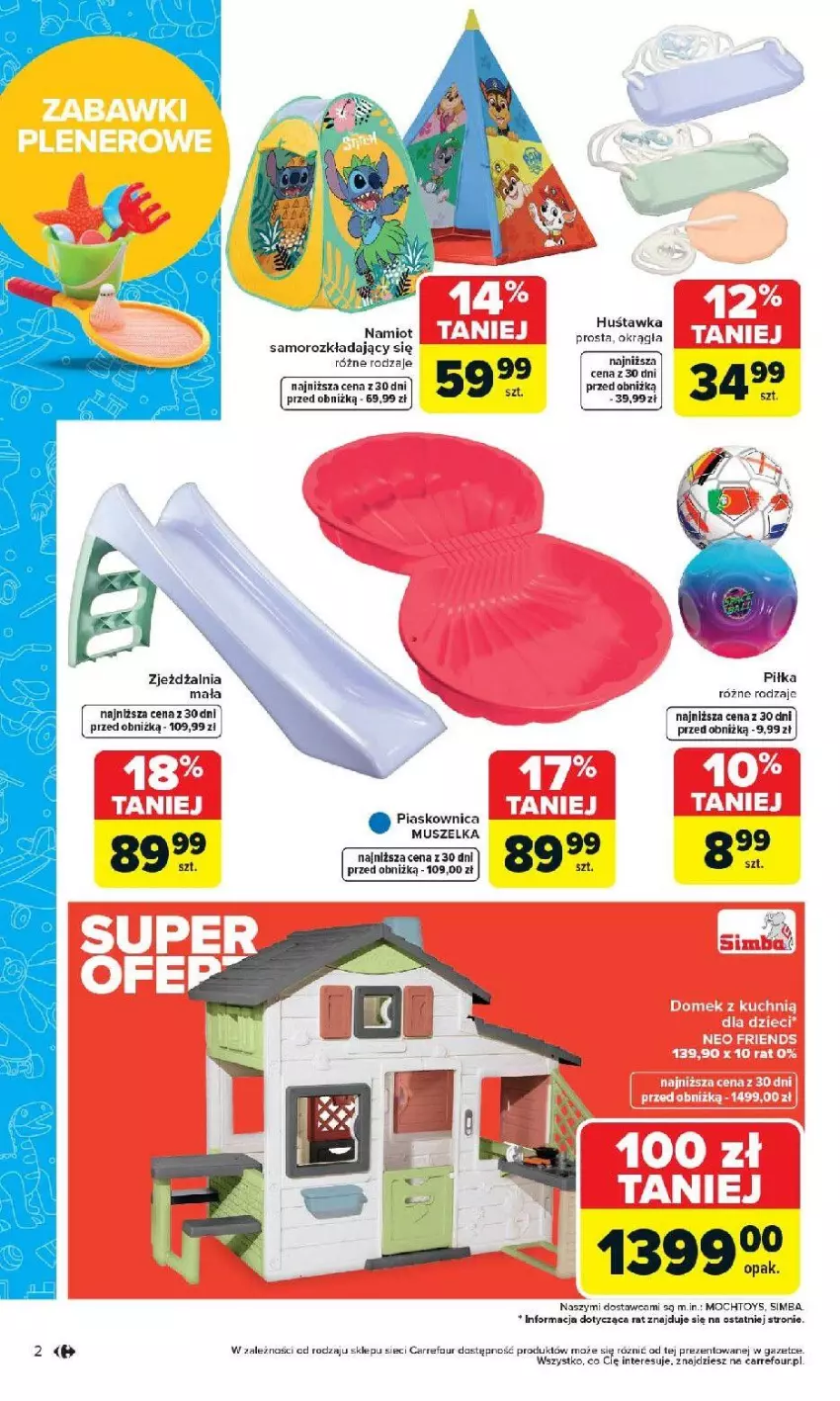 Gazetka promocyjna Carrefour - Gazetka Łap super okazje od poniedziałku! - ważna 27.04 do 09.05.2026 - strona 2 - produkty: Huśtawka, Mus