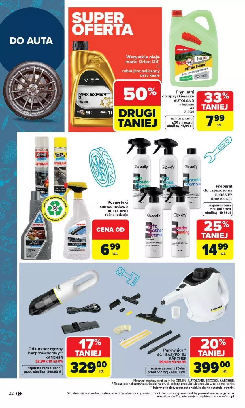 Gazetka promocyjna Carrefour - Gazetka Łap super okazje od poniedziałku! - ważna 27.04 do 09.05.2026 - strona 22 - produkty: Fa, Odkurzacz, Parownica, Preparat do czyszczenia