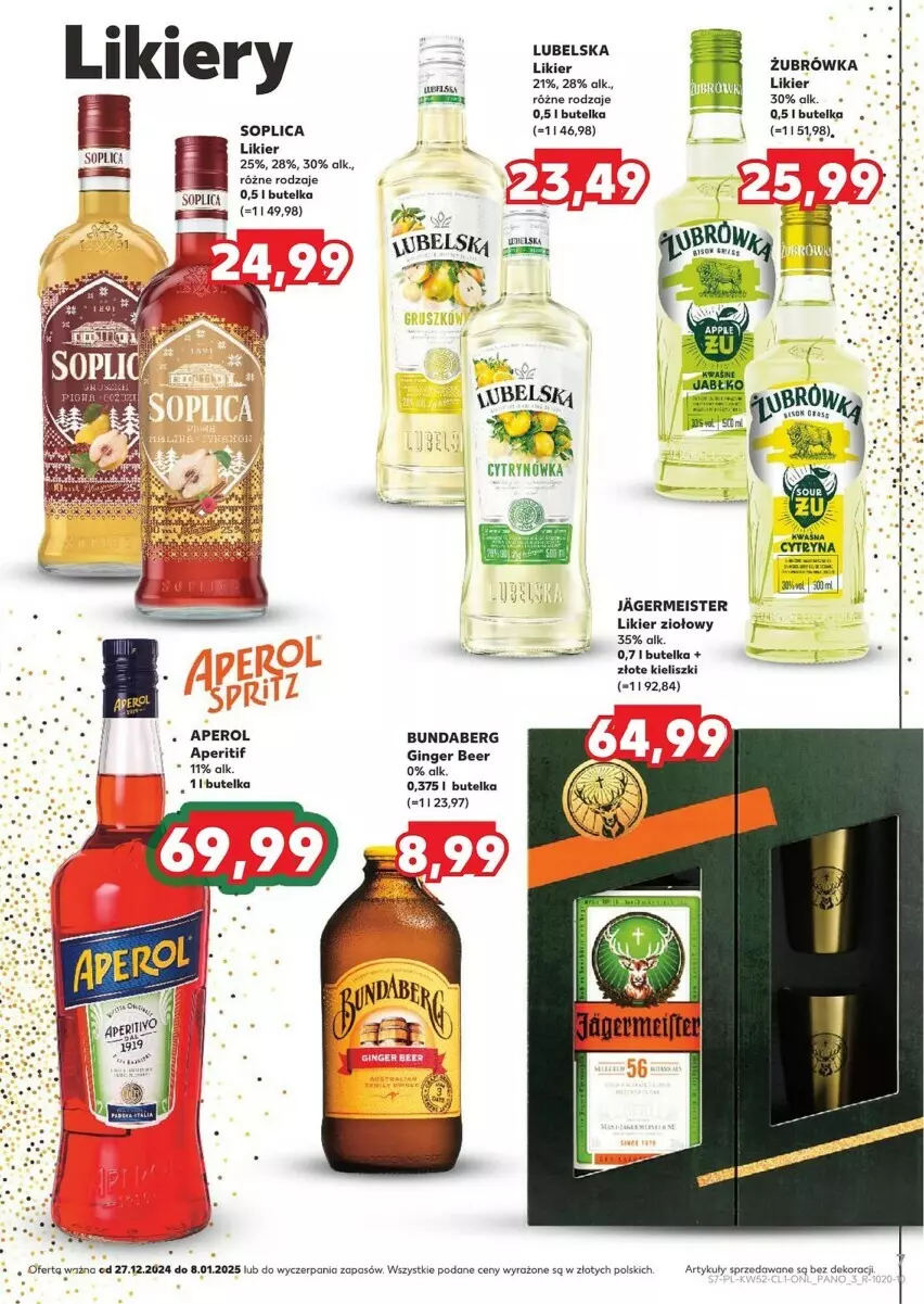 Gazetka promocyjna Kaufland - ważna 27.12.2024 do 08.01.2025 - strona 34 - produkty: Aperol, Gin, Jagermeister, Likier, Pax, Soplica