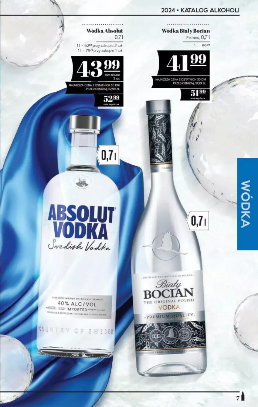 Gazetka promocyjna PoloMarket - ważna 22.11 do 12.12.2024 - strona 18 - produkty: Absolut, Biały Bocian, Gin, Por, Wódka