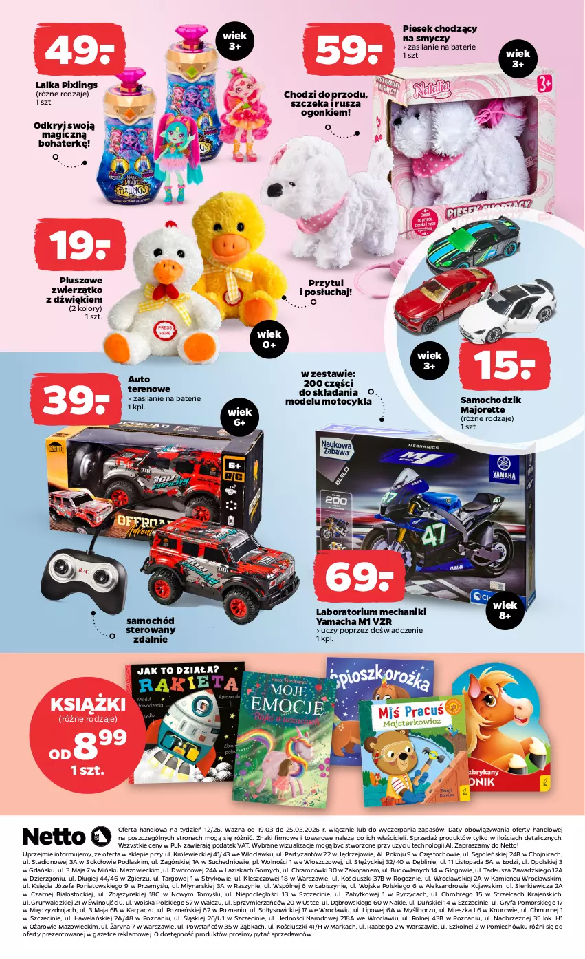 Gazetka promocyjna Netto - Od Czwartku - ważna 19.03 do 25.03.2026 - strona 8 - produkty: Chodzik, Fa, Gry, Karp, Kujawski, Lalka, Pluszowe zwierzątko, Podlaski, Samochód, Samochód sterowany, Silan, Smycz, Sok, Stock, Top, Wino