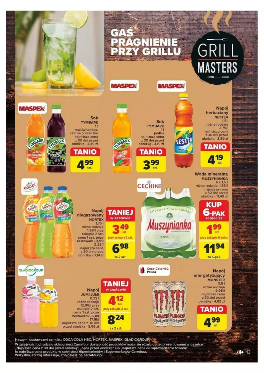 Gazetka promocyjna Carrefour - ważna 21.05 do 01.06.2024 - strona 5 - produkty: Coca-Cola, Grill, Mus, Muszynianka, Woda