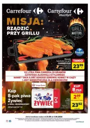 Gazetka promocyjna Carrefour - Gazetka - ważna od 01.06 do 01.06.2024 - strona 1 - produkty: Piwa, Piec, Gra, Grill