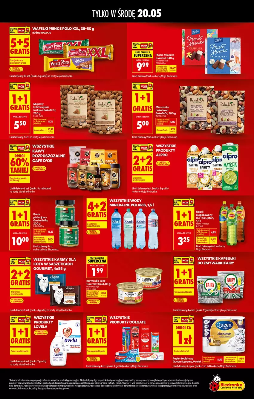 Gazetka promocyjna Biedronka - Specjalna Środa - ważna 20.05 do 20.05.2026 - strona 2 - produkty: Bell, Fa, Fairy, Gourmet Gold, Gra, Ice tea, Krem pistacjowy, Lipton, Napój, Zmywarki