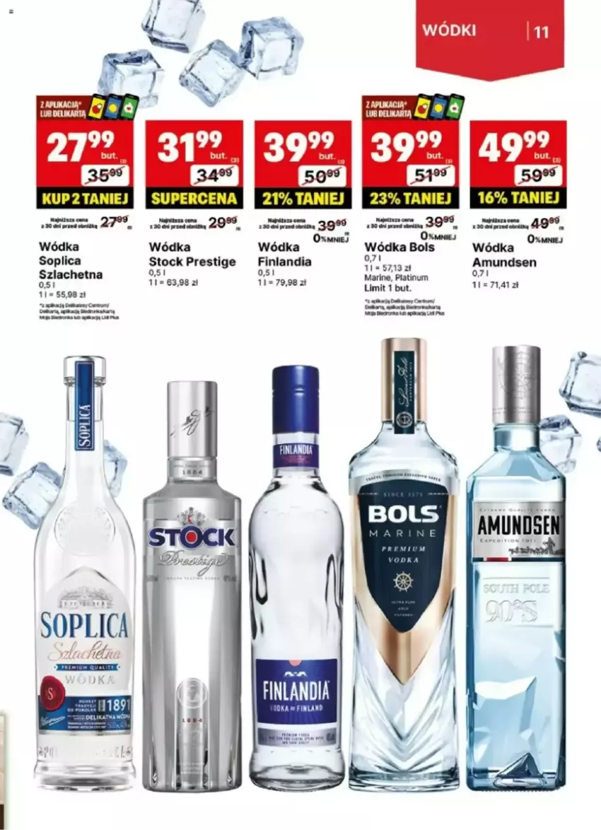 Gazetka promocyjna Delikatesy Centrum - ważna 07.03 do 16.03.2025 - strona 3 - produkty: Amundsen, Bols, Finlandia, Soplica, Stock, Wódka