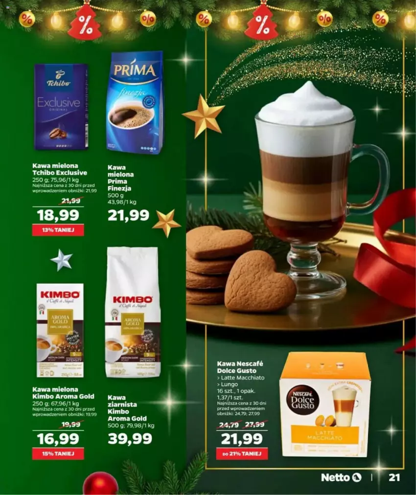 Gazetka promocyjna Netto - ważna 05.12 do 24.12.2024 - strona 14 - produkty: Chia, Dolce Gusto, Kawa, Kawa mielona, Tchibo