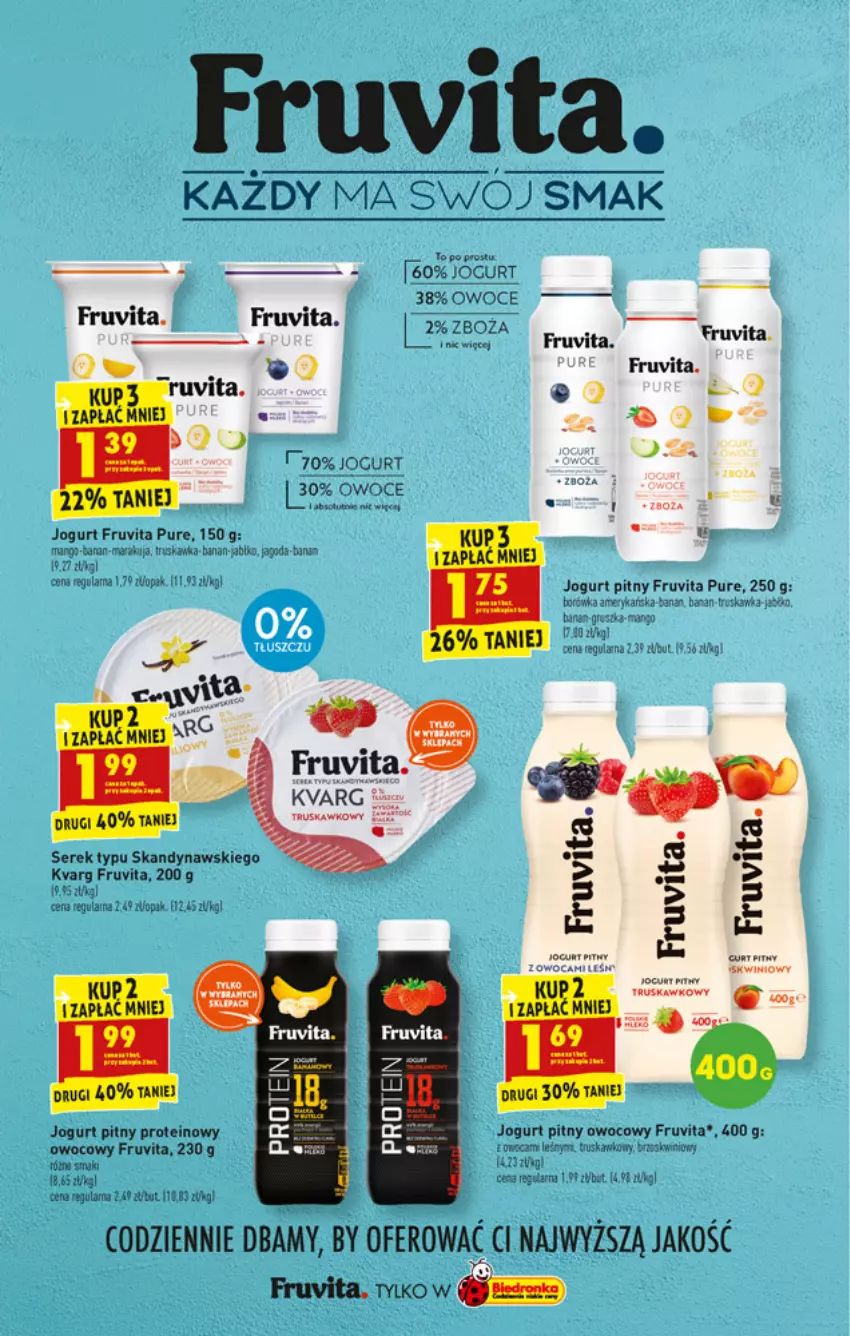 Gazetka promocyjna Biedronka - W tym tygodniu - ważna 10.01 do 15.01.2022 - strona 27 - produkty: Fa, Jogurt, Jogurt pitny, Kawa, Mango, Owoce, Pur, Rust, Ser, Serek