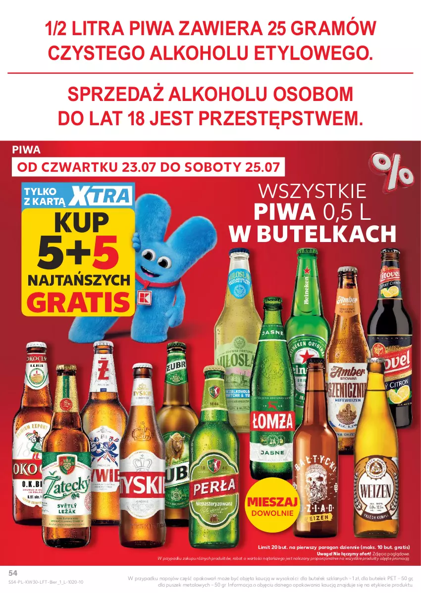 Gazetka promocyjna Kaufland - Gazetka tygodnia - ważna 23.07 do 29.07.2026 - strona 54 - produkty: Gra, Piwa, Por, Sok, Waga