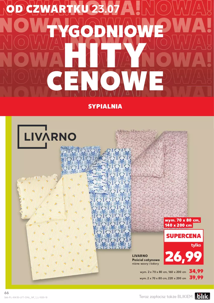 Gazetka promocyjna Kaufland - Gazetka tygodnia - ważna 23.07 do 29.07.2026 - strona 66 - produkty: Ivar, Pościel, Sypialnia, Tera