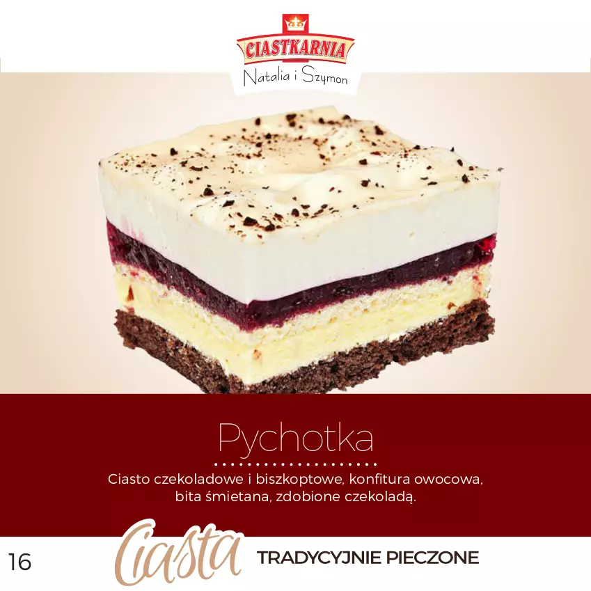 Gazetka promocyjna Topaz - Gazetka - ważna 01.01 do 31.12.2026 - strona 16 - produkty: Ciasto czekoladowe, Konfitura