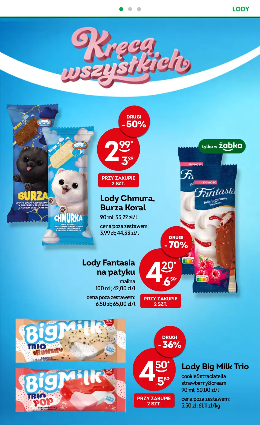 Gazetka promocyjna Żabka - ważna 02.08 do 15.08.2023 - strona 16 - produkty: Big Milk, Fa, Fanta, Lody