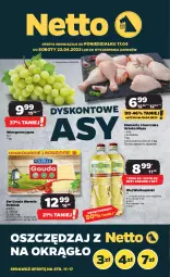 Gazetka promocyjna Netto - Artykuły spożywcze - Gazetka - ważna od 22.04 do 22.04.2023 - strona 1 - produkty: Piwa, Piwo, Kurczak, Ser, Gra, Kawa mielona, Kawa, Tyskie, Siatka, POLMLEK, Gouda, Wino, Olej