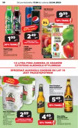 Gazetka promocyjna Netto - Artykuły spożywcze - Gazetka - ważna od 22.04 do 22.04.2023 - strona 20 - produkty: Piwa, Piwo, Książęce, Sok, Gra, Pepsi max, Kasztelan, Mirinda, Pepsi, Napój