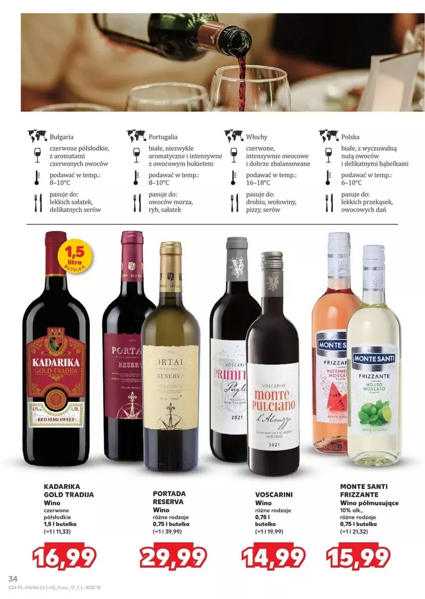 Gazetka promocyjna Kaufland - ważna 14.11 do 27.11.2024 - strona 28 - produkty: Bukiet, Monte, Monte Santi, Mus, Por, Portada, Sałat, Ser, Wino