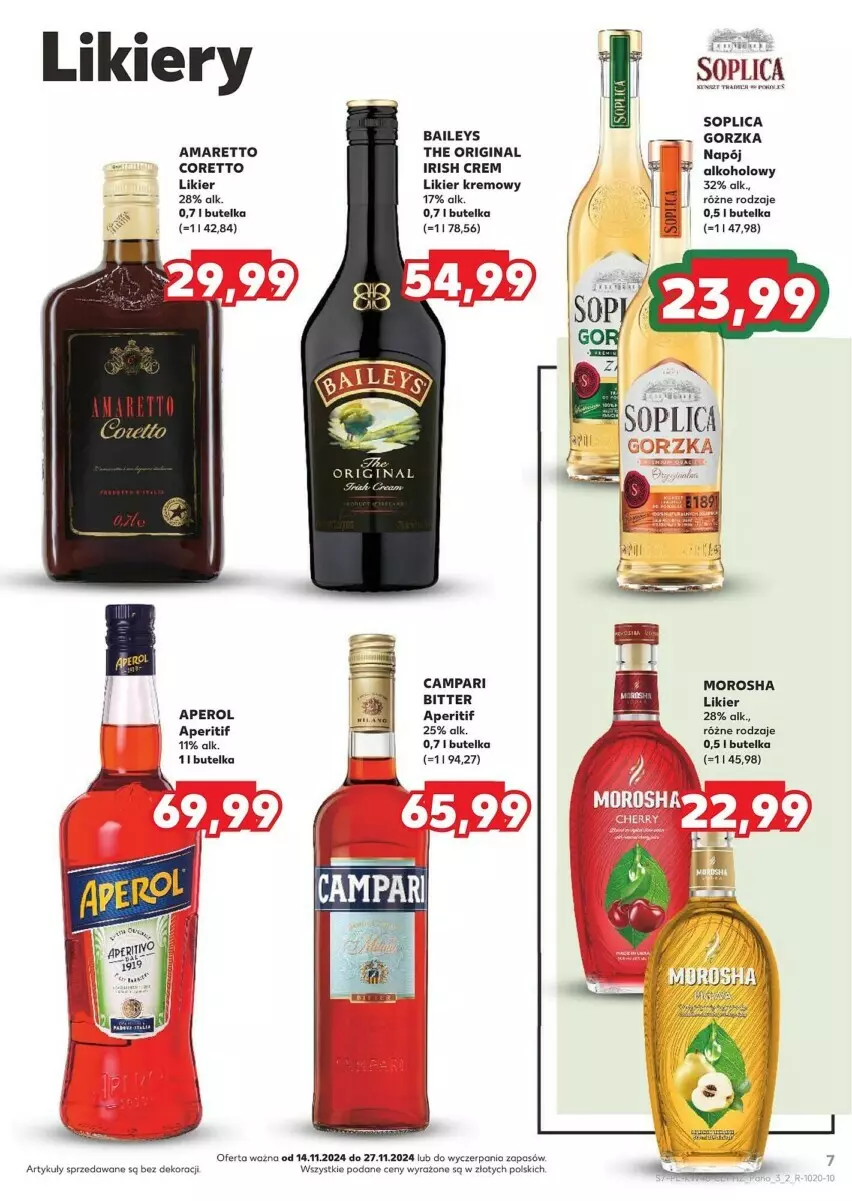 Gazetka promocyjna Kaufland - ważna 14.11 do 27.11.2024 - strona 34 - produkty: Aperol, Gin, Likier, Soplica