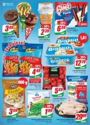 Gazetka promocyjna Dino - Gazetka - Gazetka - ważna od 20.04 do 20.04.2021 - strona 8 - produkty: Kit Kat, Kaktus, Kuchnia, Truskawki, Big Milk, Tago, Lion, Lody, Algida, Frytki, Ogród, Szpinak, LG