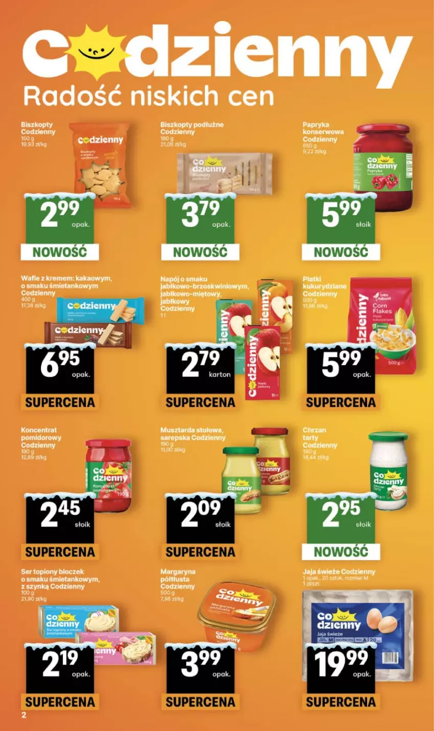 Gazetka promocyjna Delikatesy Centrum - Franczyza DC04 Czwartek - ważna 22.01 do 28.01.2026 - strona 2 - produkty: Margaryna, Mus, Musztarda, Ser, Ser topiony, Top