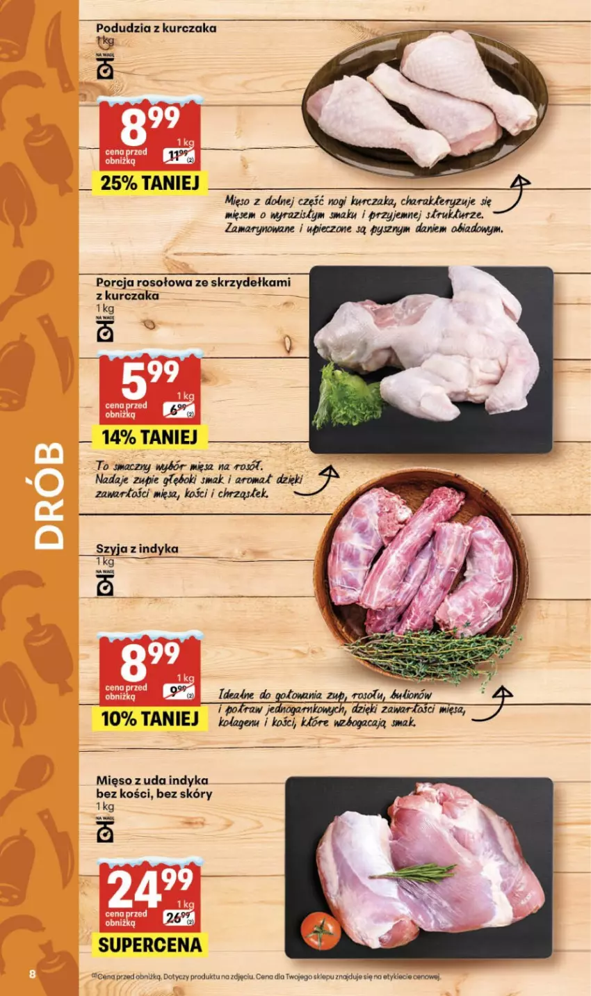 Gazetka promocyjna Delikatesy Centrum - Franczyza DC04 Czwartek - ważna 22.01 do 28.01.2026 - strona 8 - produkty: Kolagen, Kurczak, Mięso, Piec, Por, Rosół