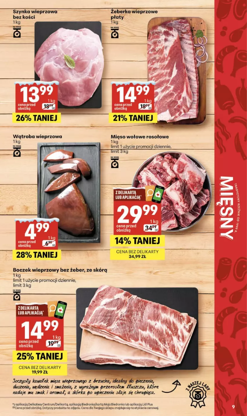 Gazetka promocyjna Delikatesy Centrum - Franczyza DC04 Czwartek - ważna 22.01 do 28.01.2026 - strona 9 - produkty: Boczek, Boczek wieprzowy, Kawa, Mięso, Mięso wołowe, Piec, Rum, Szynka, Szynka wieprzowa
