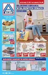 Gazetka promocyjna Aldi - Artykuły przemysłowe i tekstylia - Gazetka - ważna od 24.05 do 24.05.2025 - strona 1 - produkty: Klapki, Ubrania, Pościel, Buty, Koszula nocna, Kolorowanka, Kosz, Koszula, Torba, Dzieci, Bluza, Poduszka, Piżama, Fa