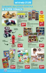 Gazetka promocyjna Aldi - Artykuły przemysłowe i tekstylia - Gazetka - ważna od 24.05 do 24.05.2025 - strona 4 - produkty: Gry, Gra, Chodzik, Rakieta, Samochodziki, Pojazd, Ravensburger, Mattel, Wkręt, Robot, Burger, Dzieci, Klocki, Hot Wheels