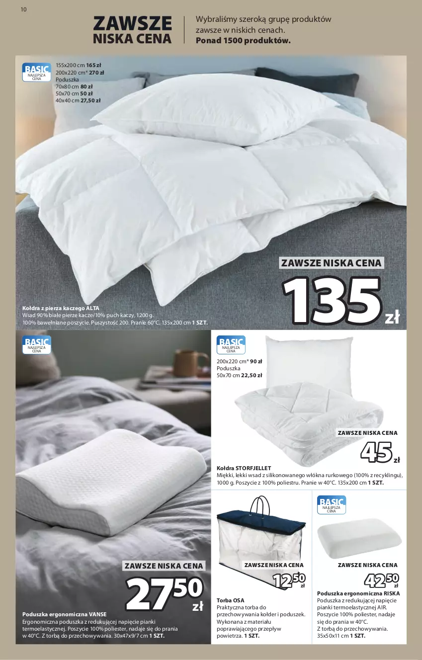 Gazetka promocyjna Jysk - Oferta tygodnia - ważna 09.09 do 27.09.2026 - strona 11 - produkty: Kołdra, Poduszka, Torba